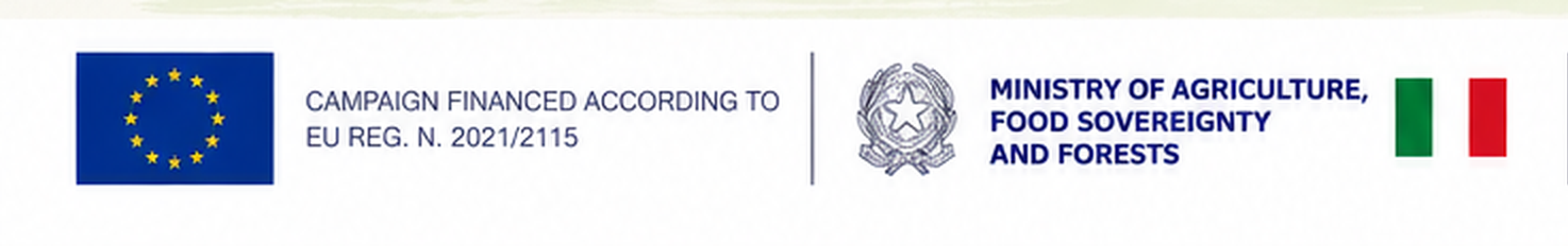 Campaign financed according to EU Reg. N. 2021/2115 — Italian Ministry of Agriculture, Food Sovereignty and Forests