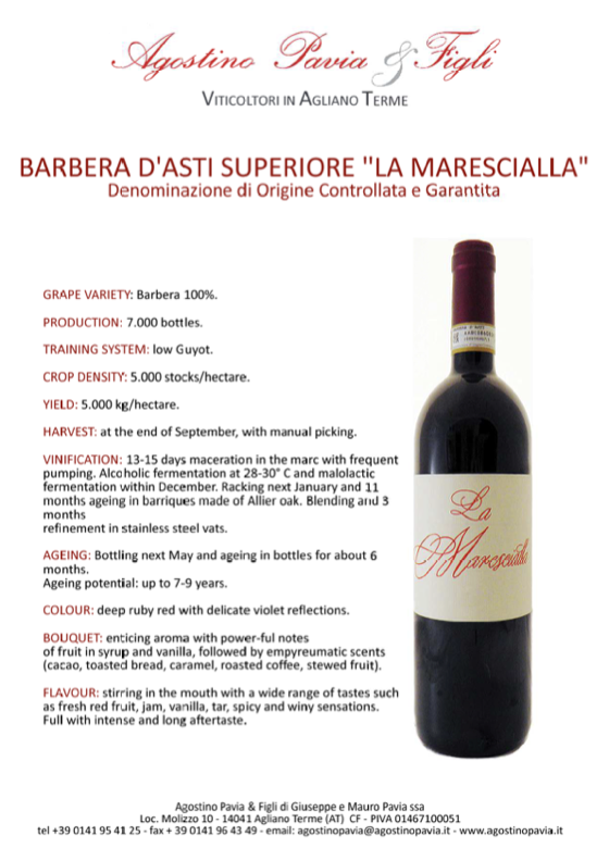 La Marescialla Barbera d'Asti DOCG