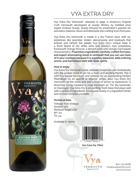 Vya Extra Dry Vermouth